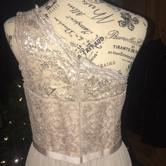 Beautiful Gold and Champagne “DAVID BRIDALS” Gown - Picture 7 of 14